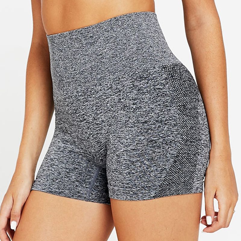 high waisted tight gym shorts
