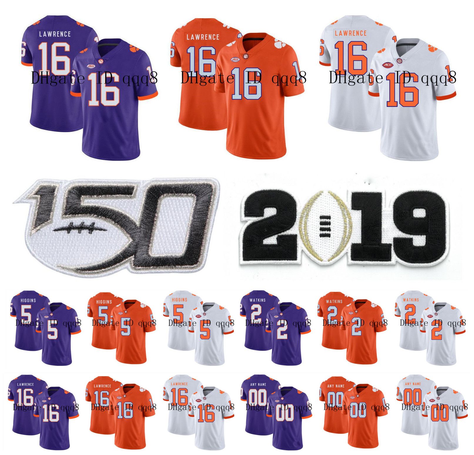 clemson 2 19 on jerseys