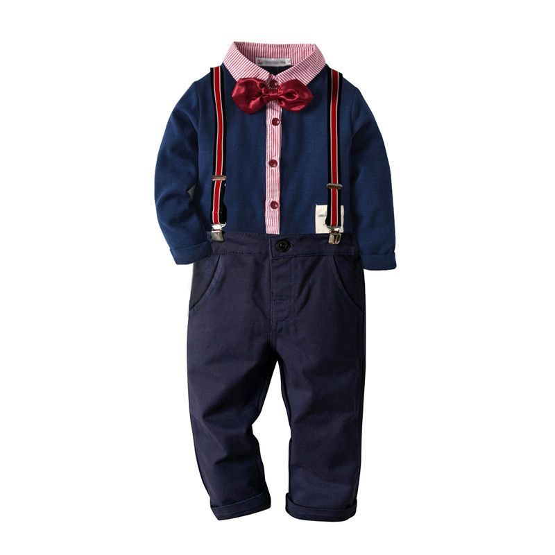 camisa azul marino niño