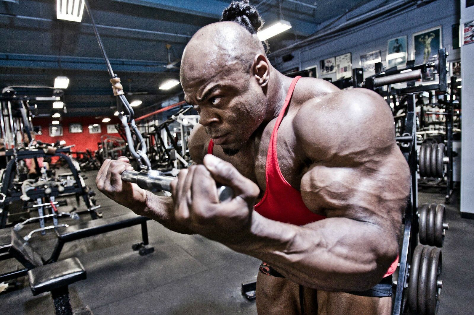 Kai Greene VS Predator Bodybuilding Art Silk Canvas Poster 13x20 24x36 inch