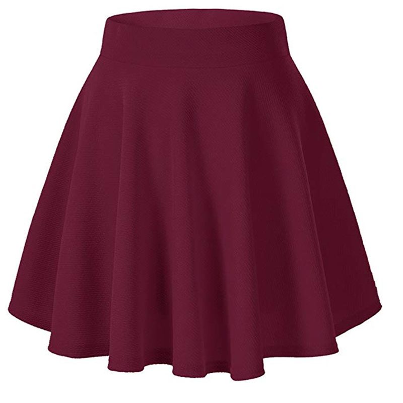 Wine red mini skirt Clearance
