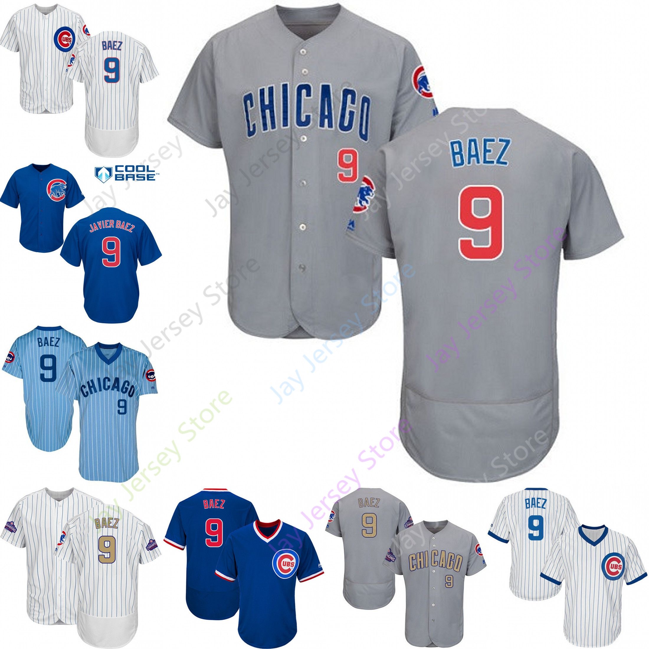 javier baez grey jersey