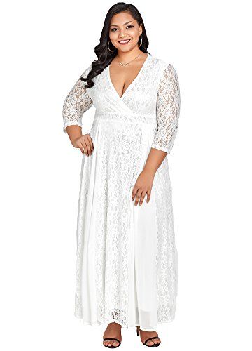 plus size lace maxi dress