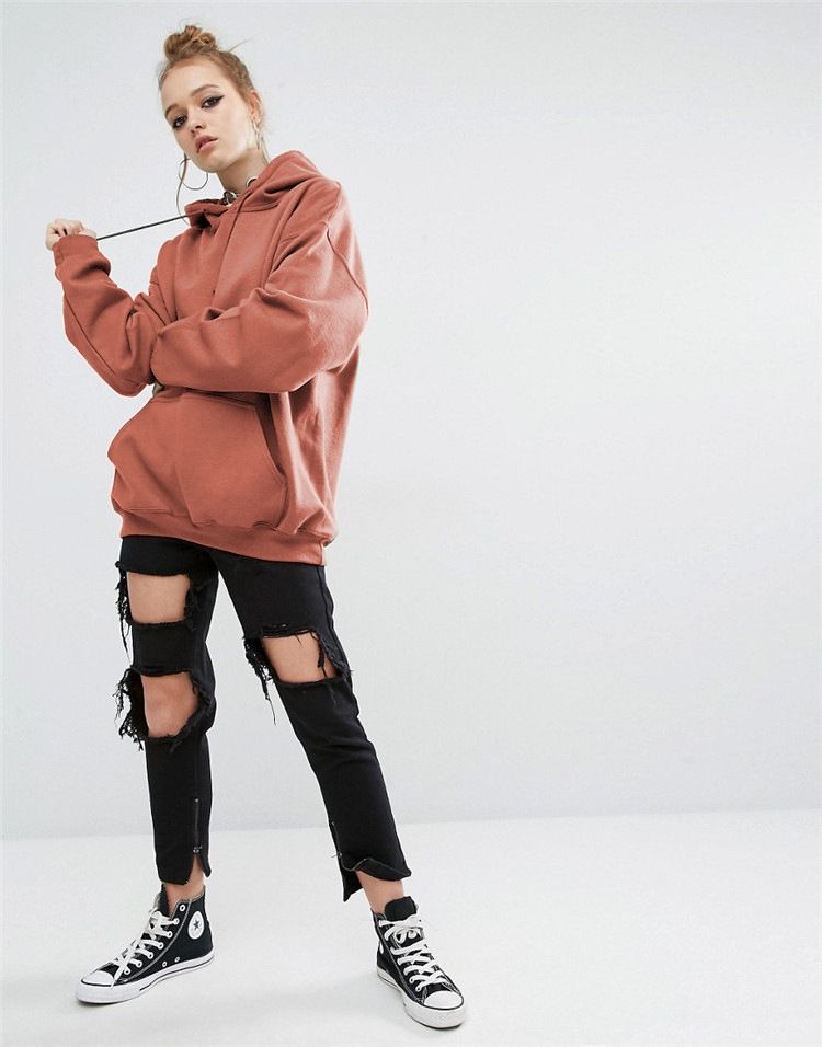 Compra Nueva Sudadera Con Capucha De Mujer De Estilo Coreano De Manga Larga  Sudadera De Color Sólido Otoño Lindo Negro Rojo Con Capucha Sudadera Tallas  Grandes Tops Casuales Barato | Entrega Rápida