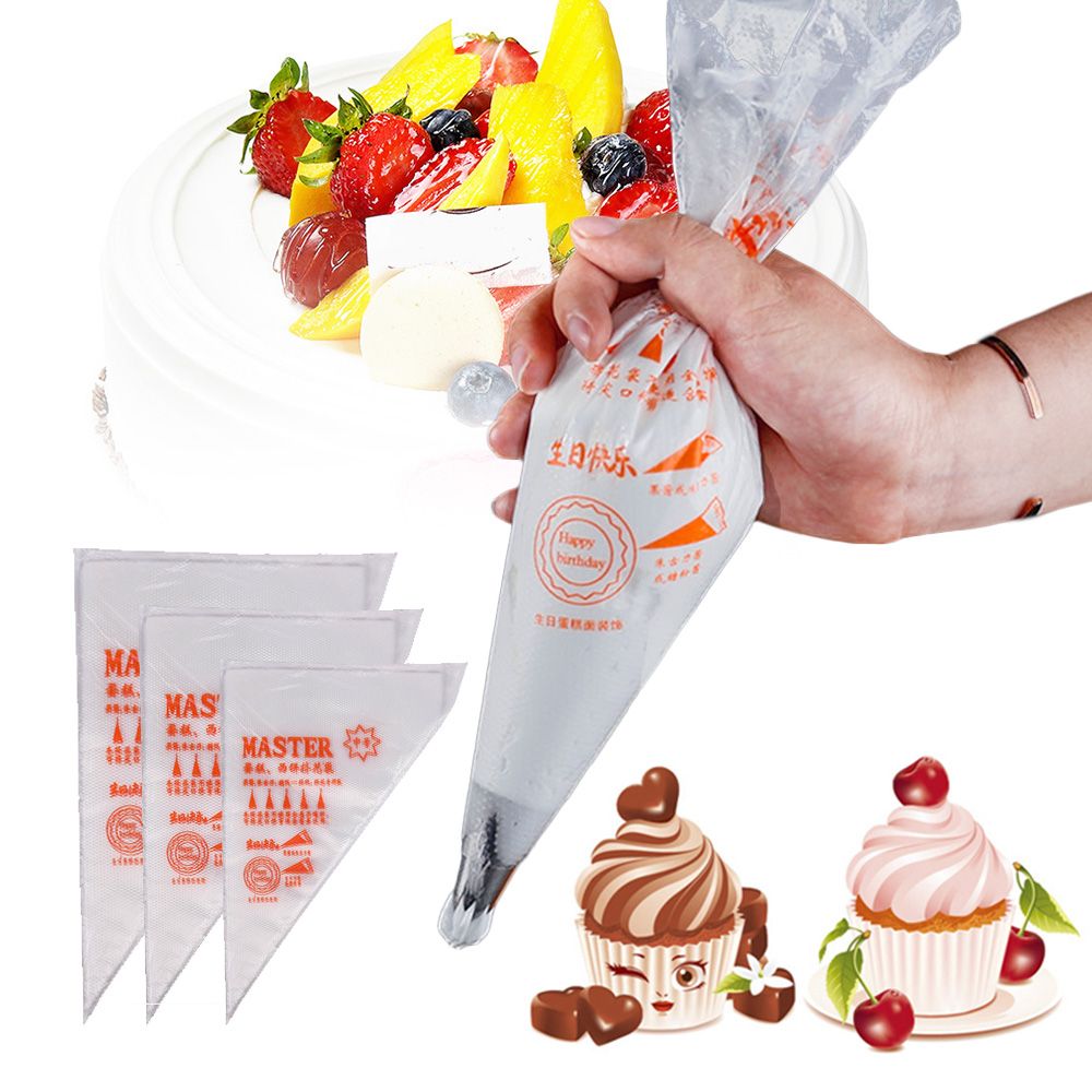 Piping Bag Icing Cream Tool Fondant Cake Decorating 100pcs Pastry Bags Baking 