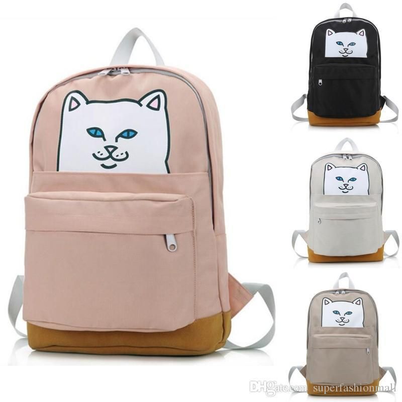 cat middle finger backpack