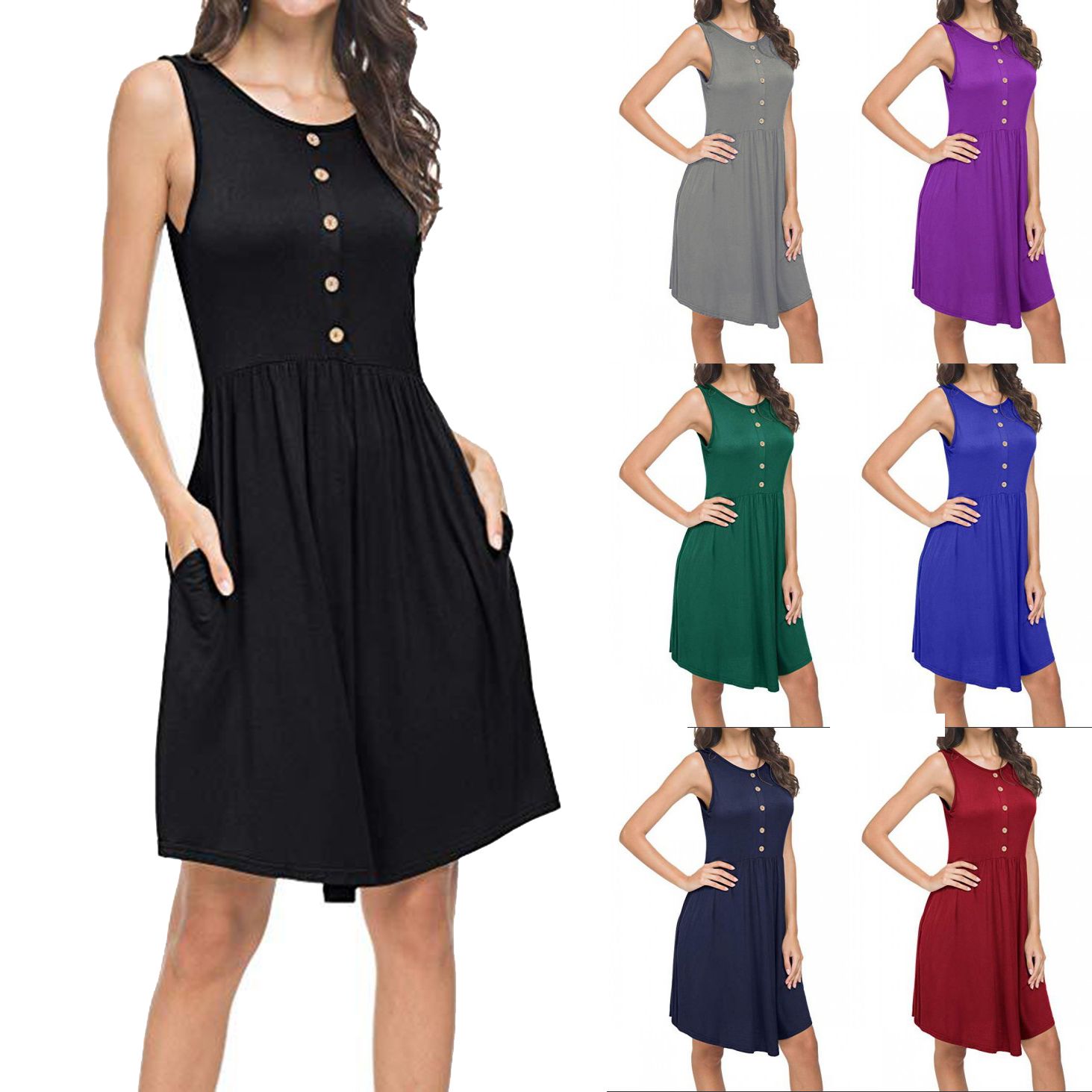 womens black sundress
