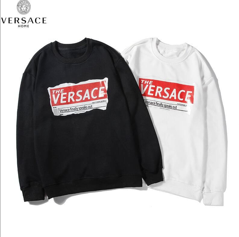 versace moletom com capuz red
