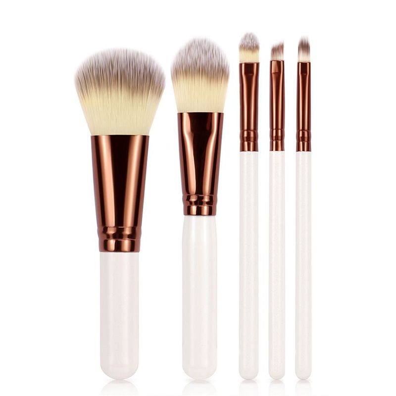 white makeup brush set