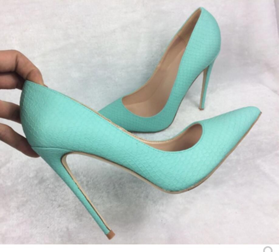 teal bottom shoes