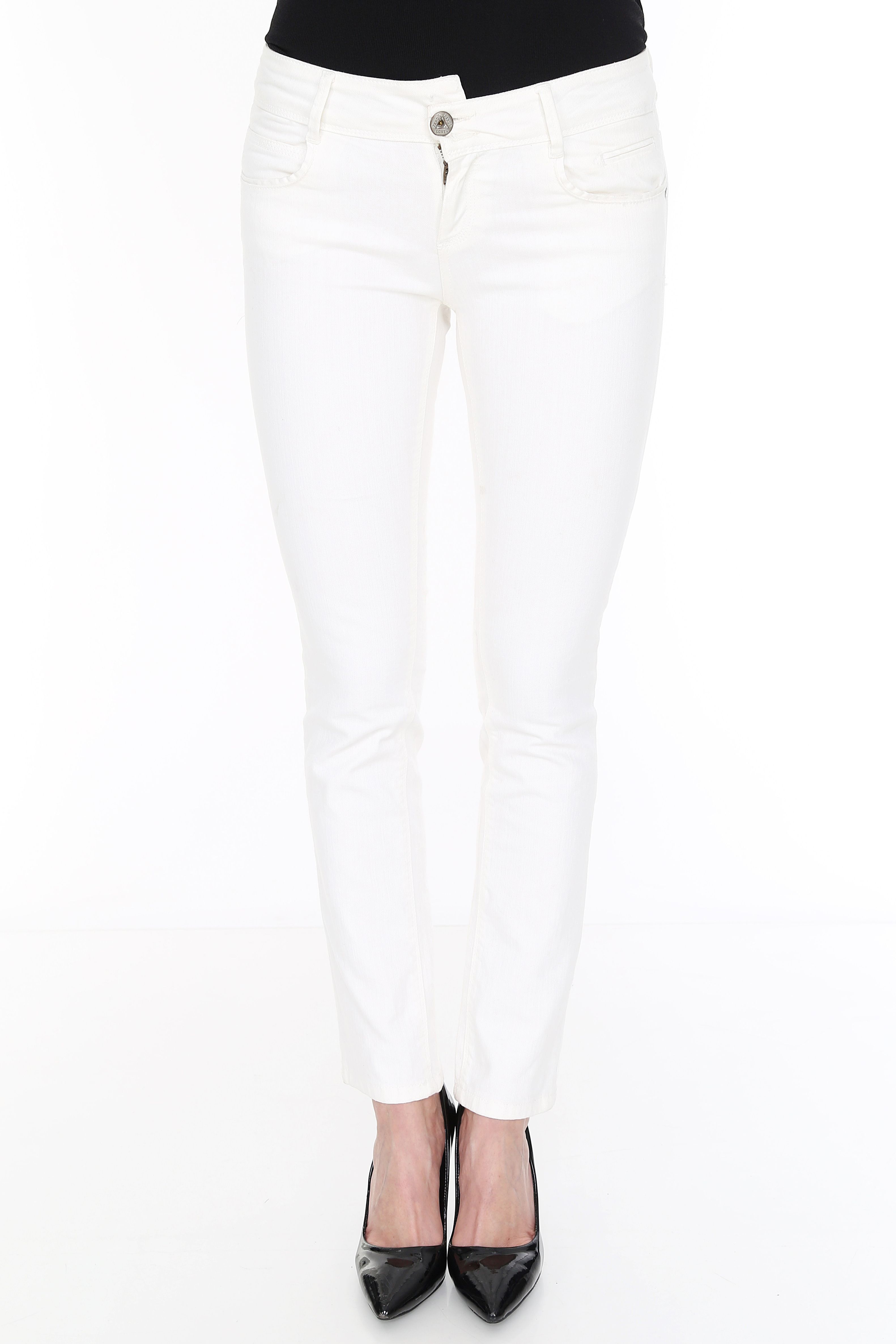 Best Skinny Leg Slim Fit Women Trousers Pants White Under $28.60 ...