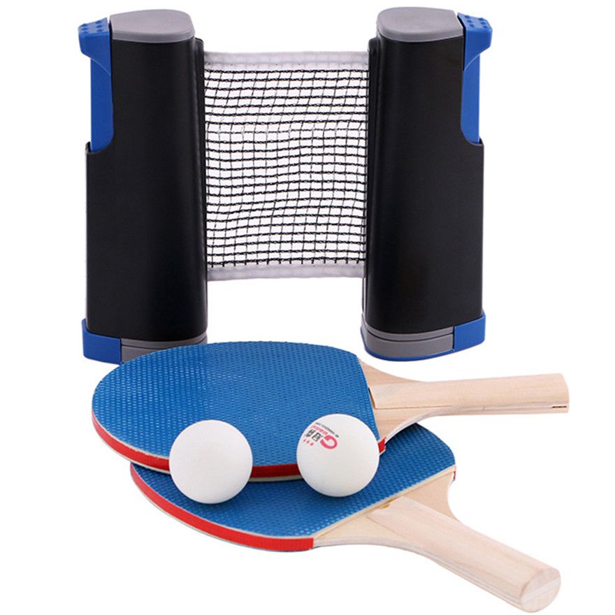 2020 All In One Ping Pong Set Retractable Anywhere Portable Adjustable