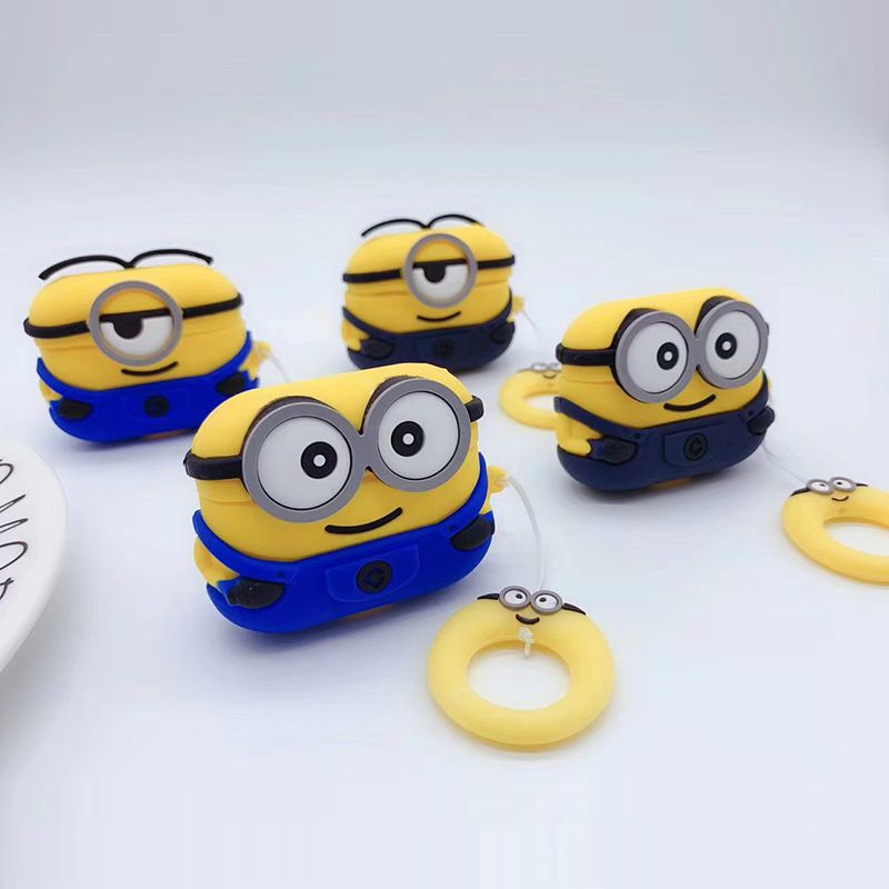 Cute Minions 3D cartoon Soft silicone case For apple airpods pro TPU  Protective cover For apple airpods 3 pro wireless earbuds cases
