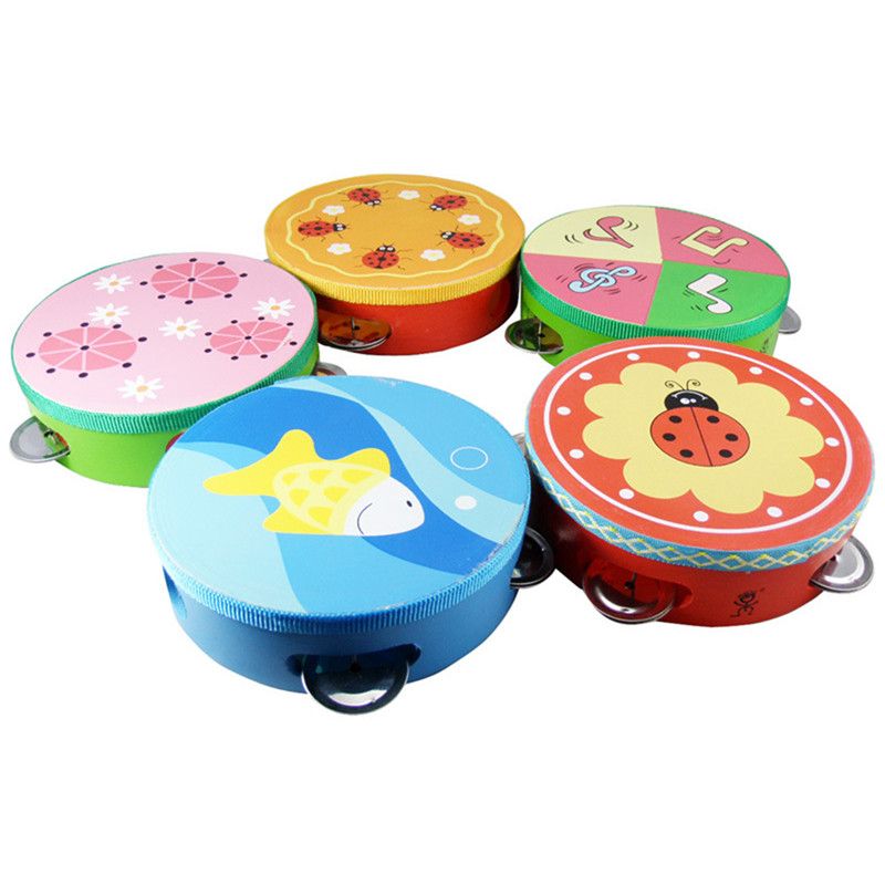 wooden tambourine baby