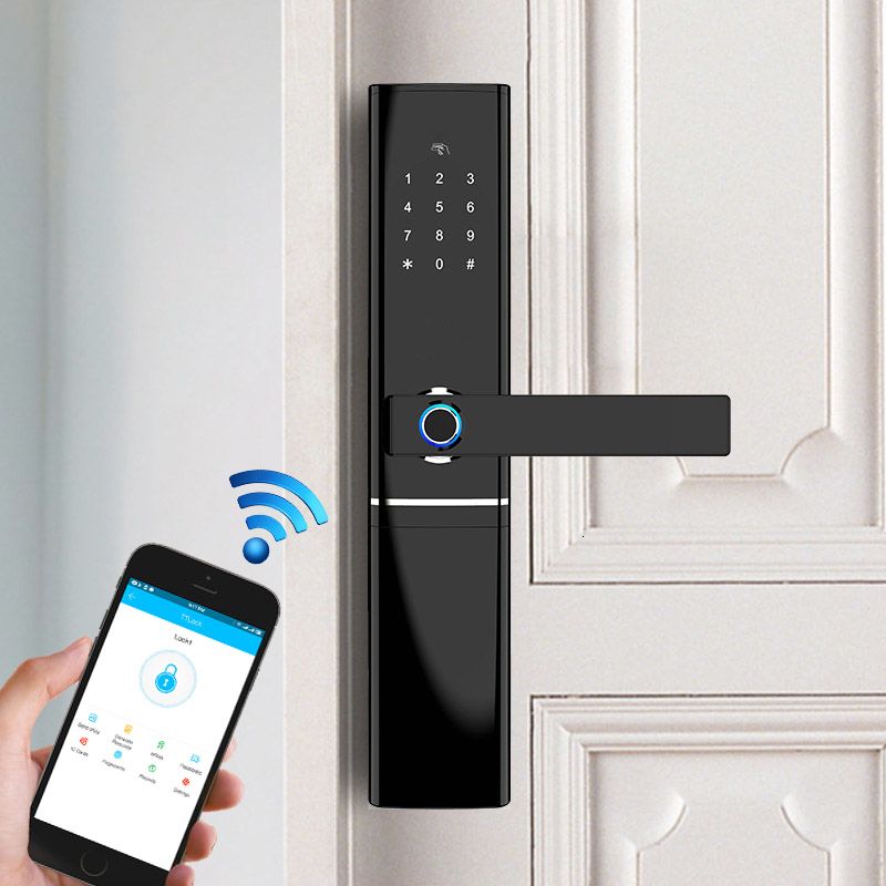 Satin Al Akilli Parmak Izi Kapi Kilidi Guvenlik Akilli Kilit Biyometrik Elektronik Wifi Kapi Kilidi Ile Bluetooth App Kilidini T191029 Tl1 982 31 Dhgate Comda