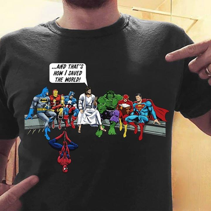jesus superhero t shirt