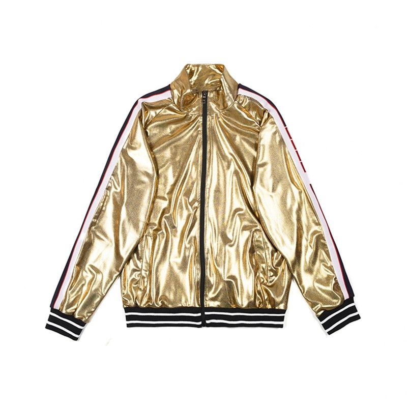 shiny gold tracksuit