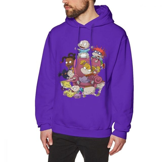rugrats purple moletom com capuz