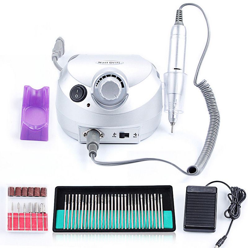 2020 35000RPM Electric Nail Drill Manicure Machine Set Pro Pedicure Acrylic Gel Kit Tool