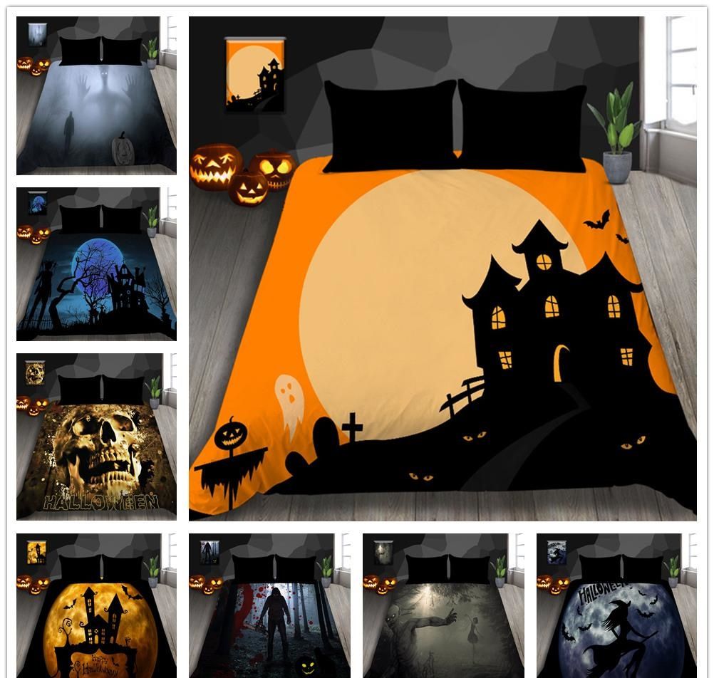 Halloween Series Bedding Set King Twin Queen Size Duvet Cover With