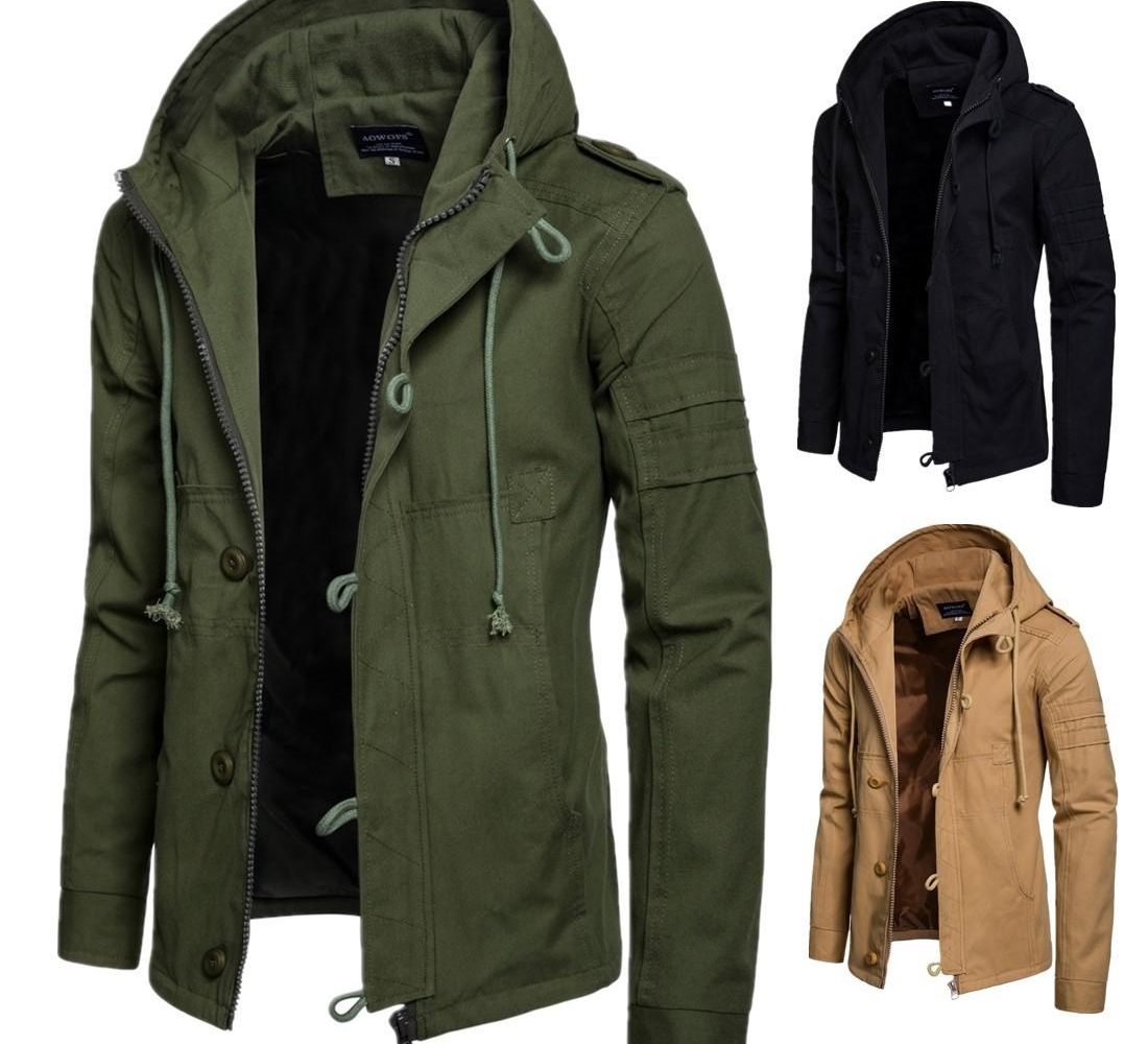 mens parka trench coat