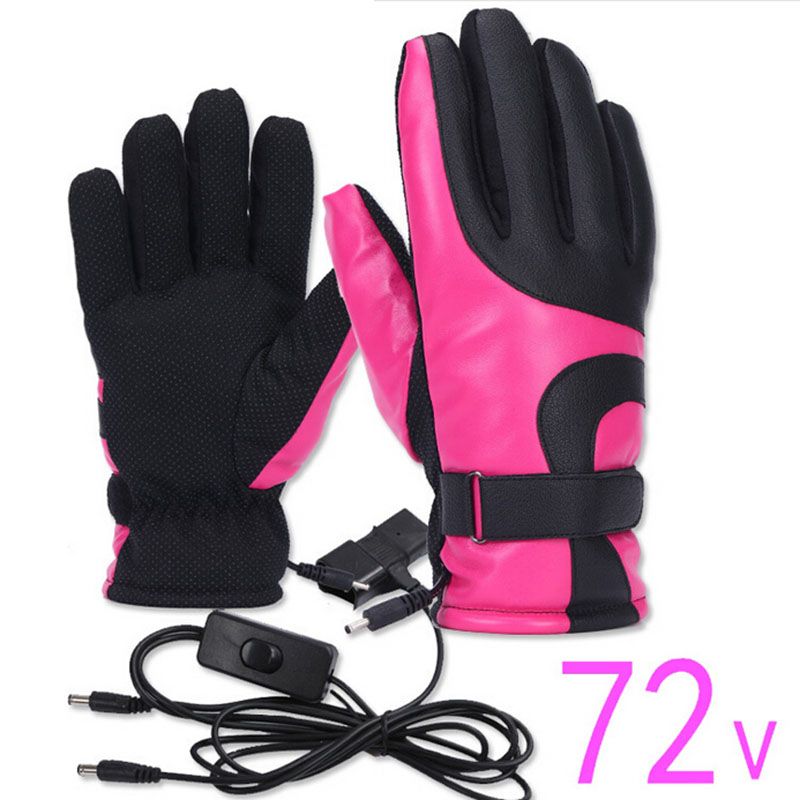 Smart Heated Gloves Men Women Winter Electric Heat Warm Motorcycle Sports Gloves