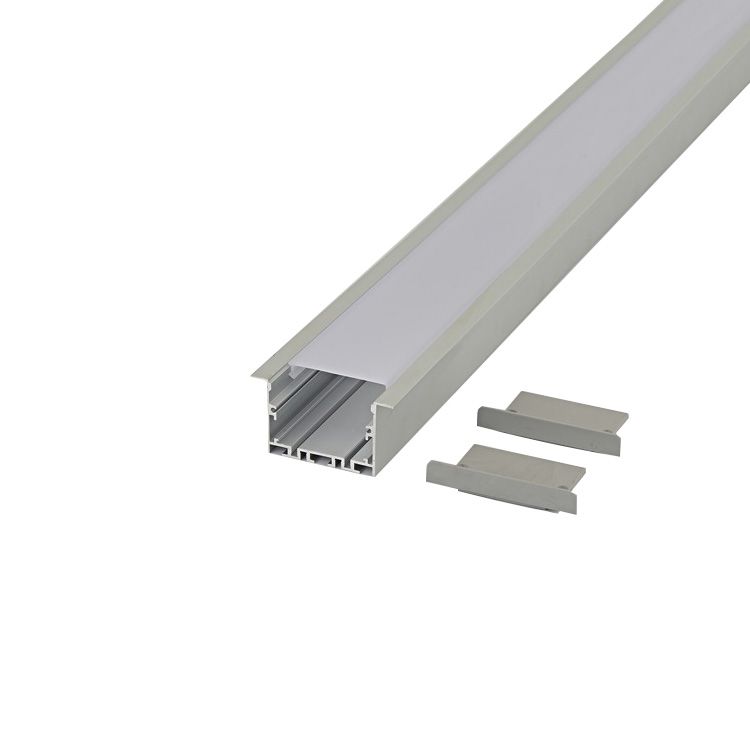 Sujección montaje para led perfil pared aluminio anodizado Slv