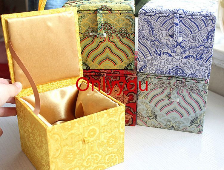 2021 Luxury Square Craft Soft Chinese Storage Box Wedding Birthday Gift