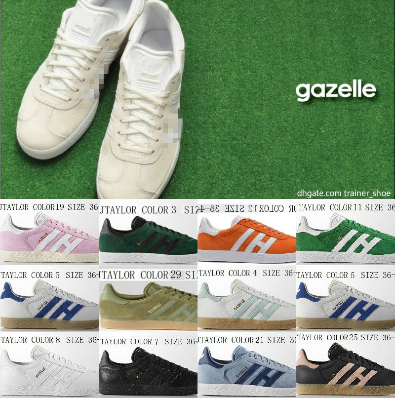 white leather gazelles womens
