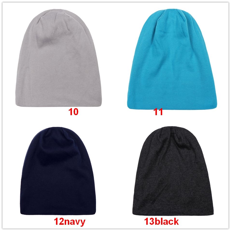 SSLR Big Kids Winter Warm Beanie Hat Plain Knit Skull Cap