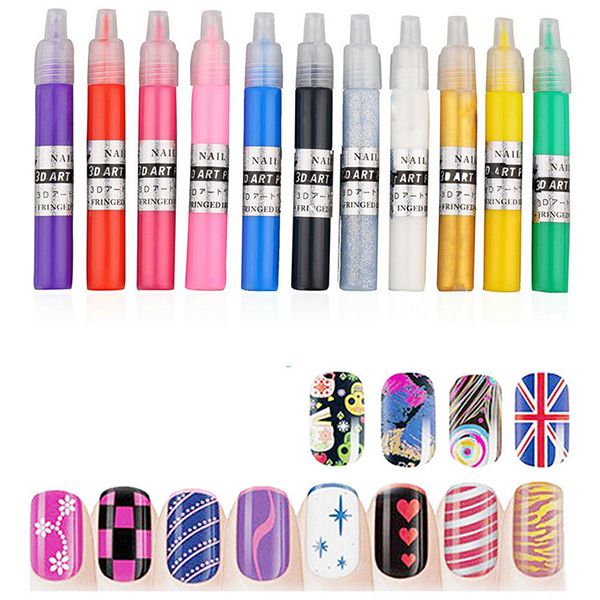 Kupit Optom 12 Cvetov 3d Nail Art Kraska Risunok Pera Akrilovye Nogti Iskusstvo Polskij Reznye Ruchki Komplekt Otguojianghealth V Kategorii 1 043 Rub Na Ru Dhgate Com Dhgate