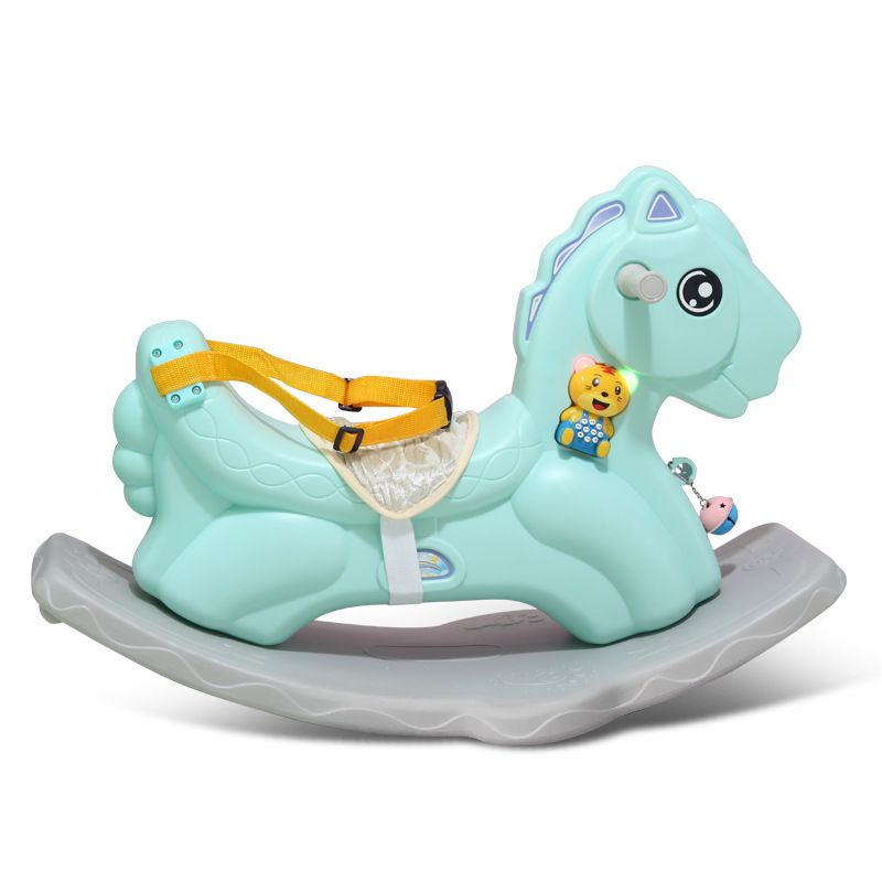 plastic rocking horse