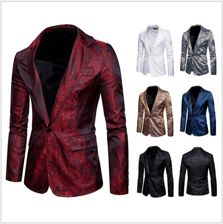 Mens Floral Printed Casual Blazer Notched Lapel Outwear Slim Fit One Button Suit Coats Birthday Party Jackets One Piece Opp Bag Linen Suits For Men Mens Designer Suits From Foreverbridal 38 99 Dhgate Com