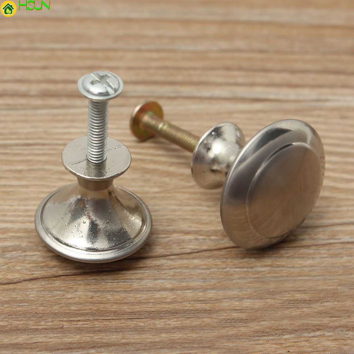 2PCS Brushed Steel Handle Kitchen Bathroom Cupboard Cabinet Door without screws