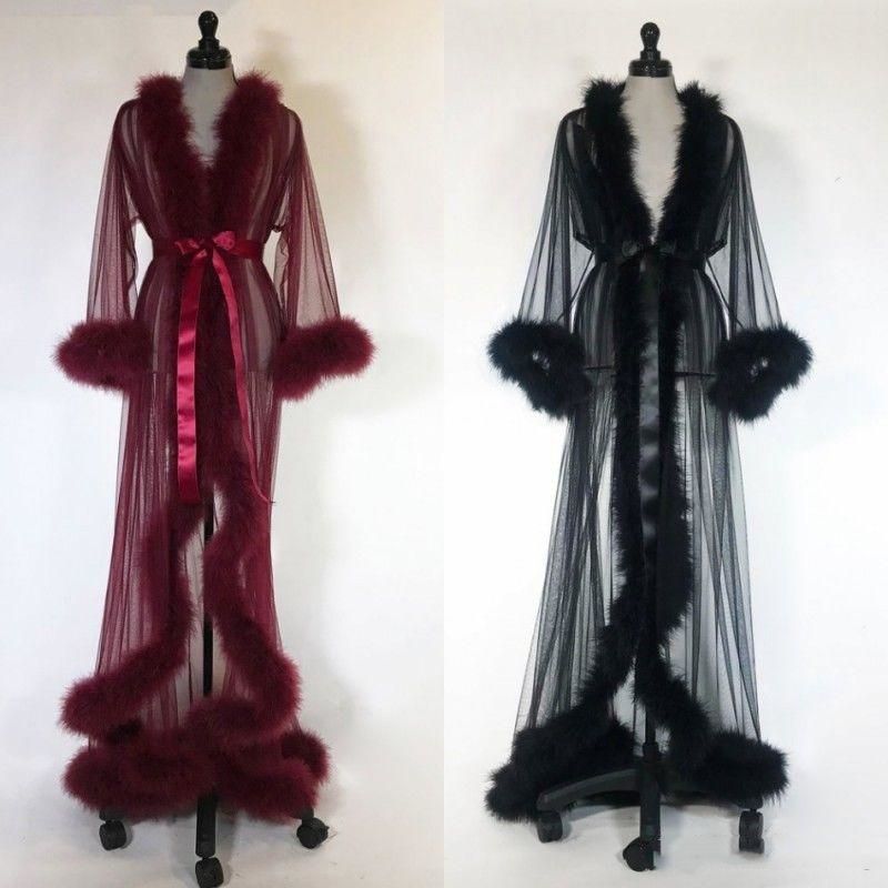 long fur robe