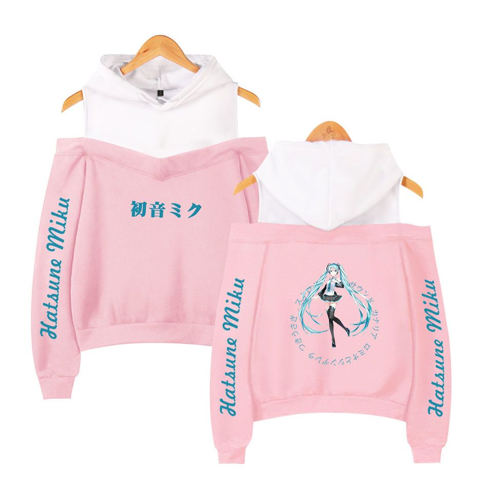 Compra Anime Vocaloid Hatsune Miku Mujeres Sudadera Con Capucha Streetwear  Hip Hop Sexy Fuera Del Hombro Pulóver Chaqueta Con Capucha Casual Chándal  Barato | Entrega Rápida Y Calidad | Es.Dhgate
