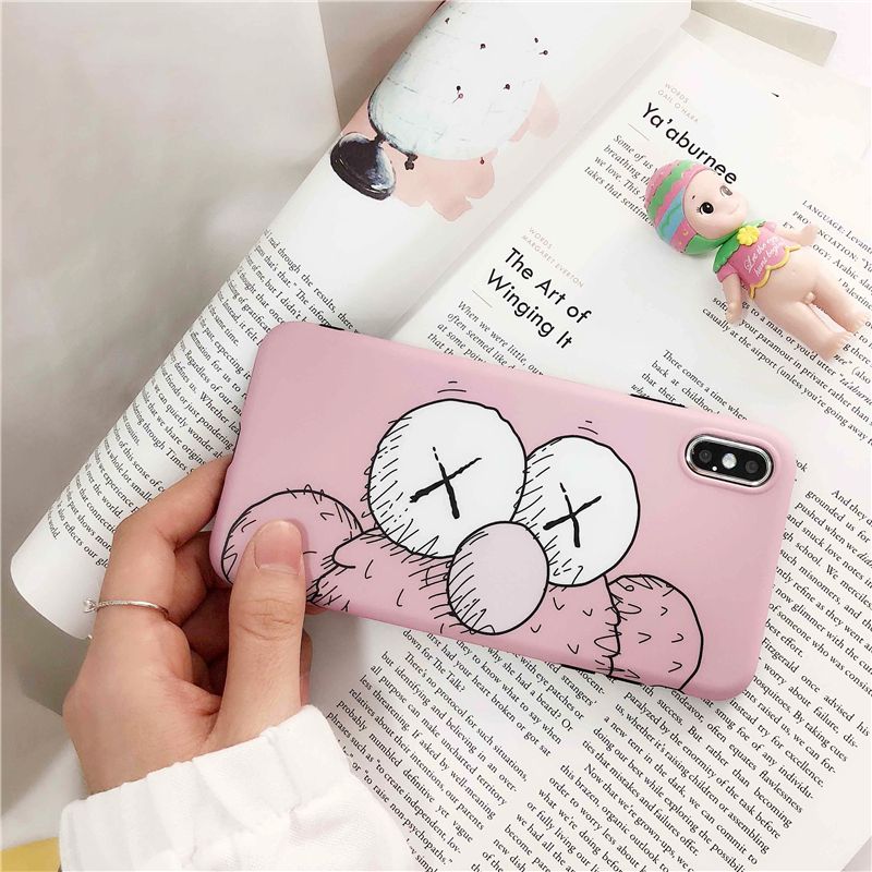 Mytoto Pink Sesame Street Kaws Case For Iphone 6 6s Plus 7 7 Plus 8 8plus X Xs Max Xr Soft Cover Cute Cartoon Phone Cases Coque Fundas Jeweled Cell