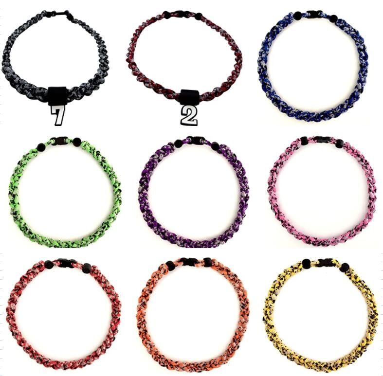 SALE 20/" 3 Rope Twister Titanium Sport Necklace Pink Black Tornado Baseball