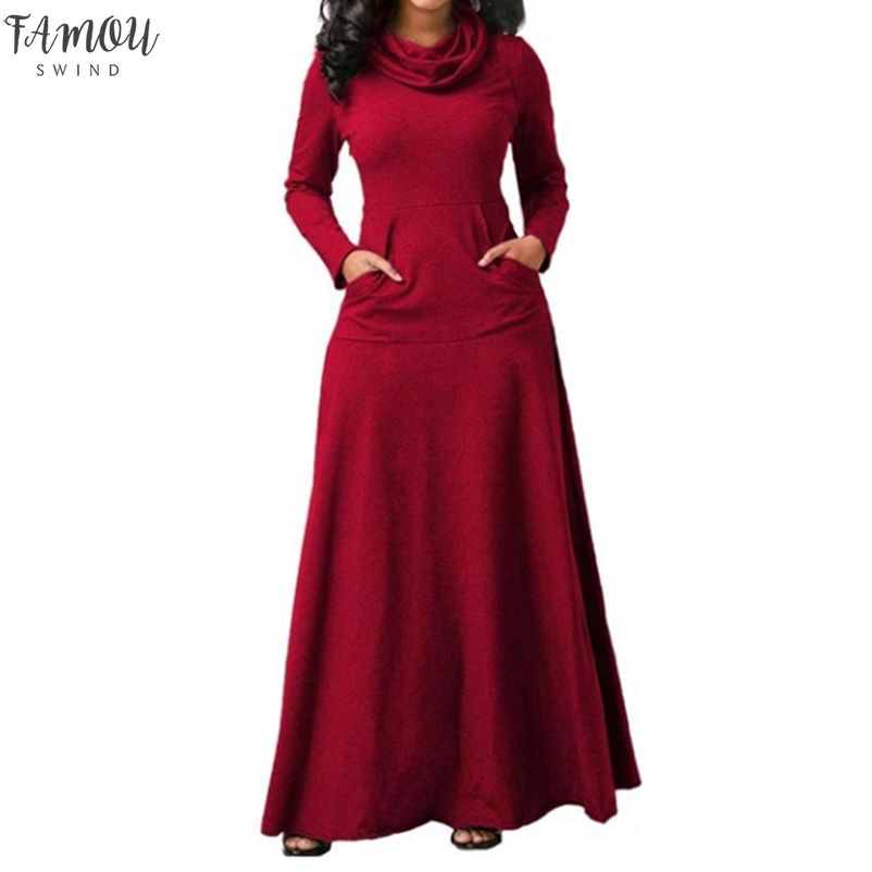 warm winter maxi dress