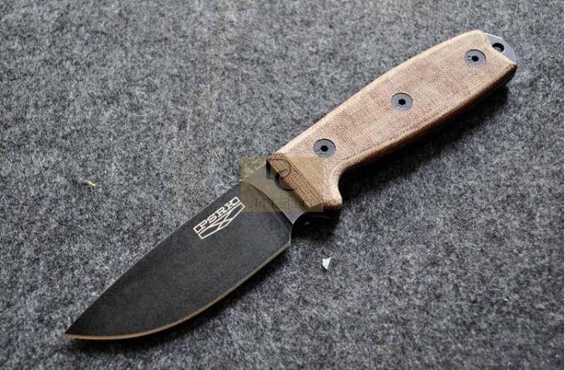 White flax handle+Black stonewash blade