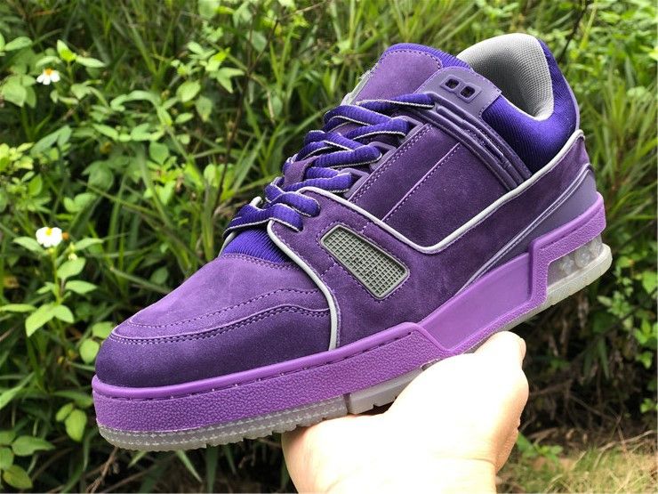 lavender designer sneakers