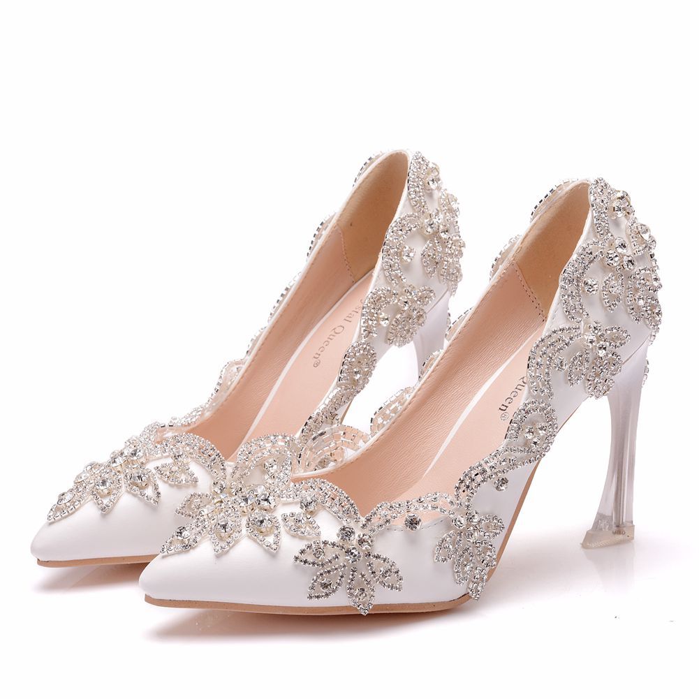 clear bridal shoes