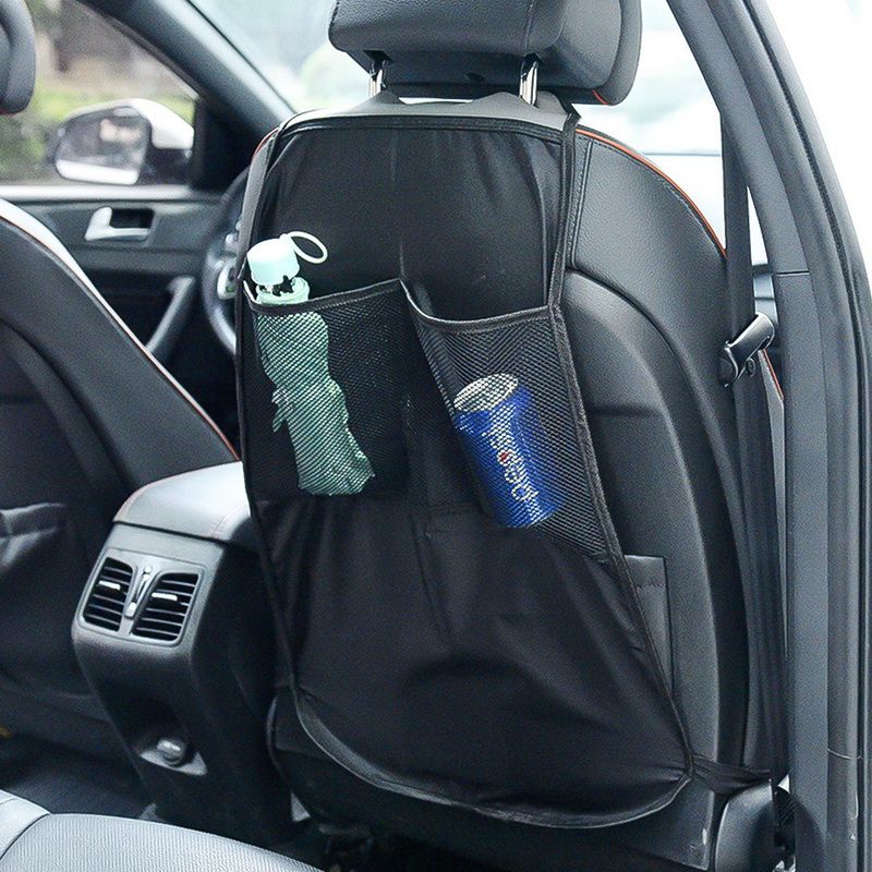 1PC Car Auto Seat Back Protector Cover For Children Kick Pad Mat Storage Bag