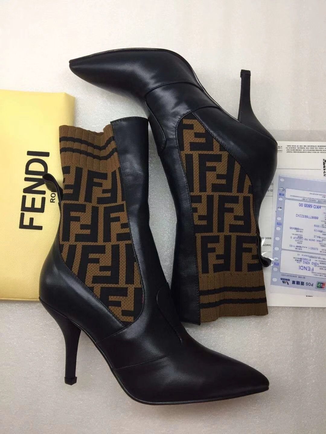 fendi sock ankle boots