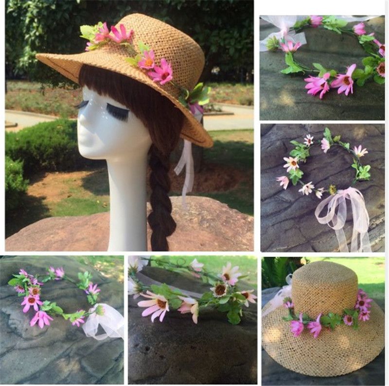 hat accessories flowers