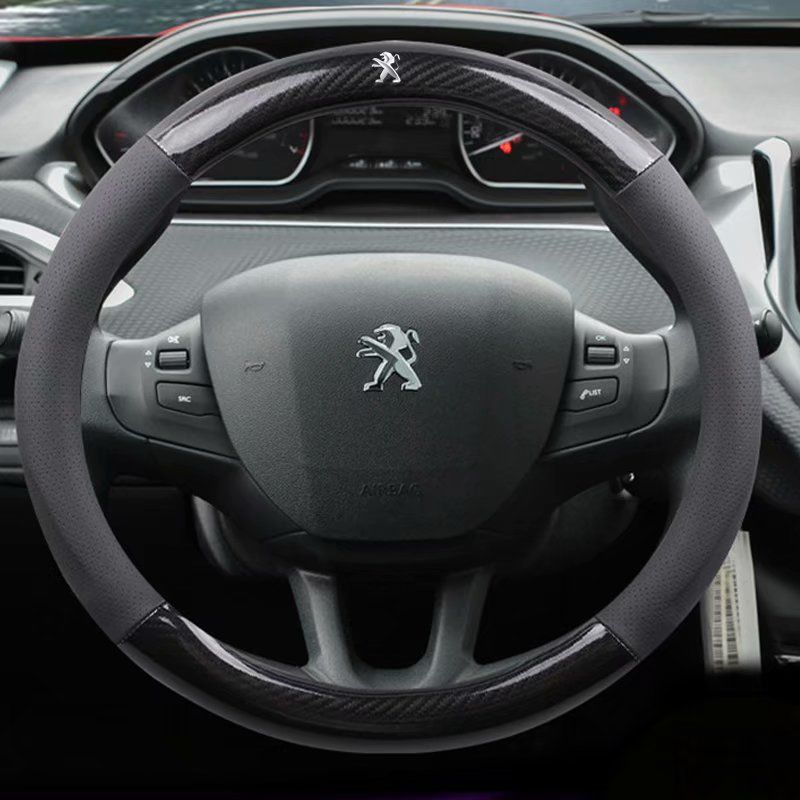 Leather Car Steering Wheels Cover 38cm 15 For Peugeot 208 2008 308s 308