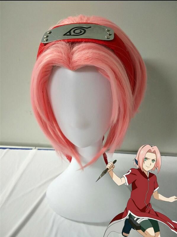 Acquista Cosplay Rosa Naruto Sakura Haruno Capelli Lisci Bangs Parrucca A  21,23 € Dal Yw112 | DHgate.Com