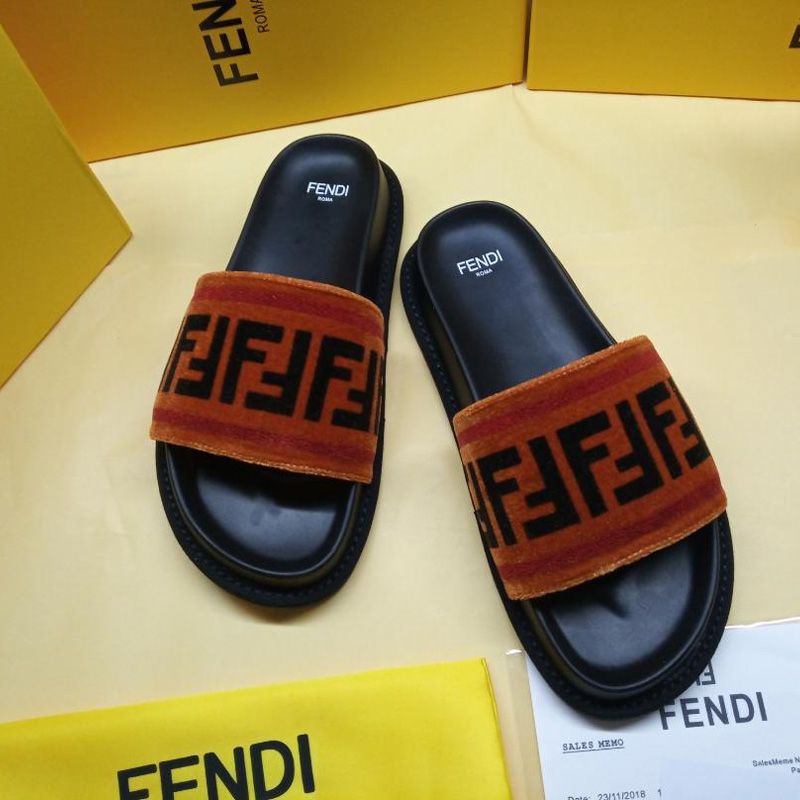 fendi slides fuzzy