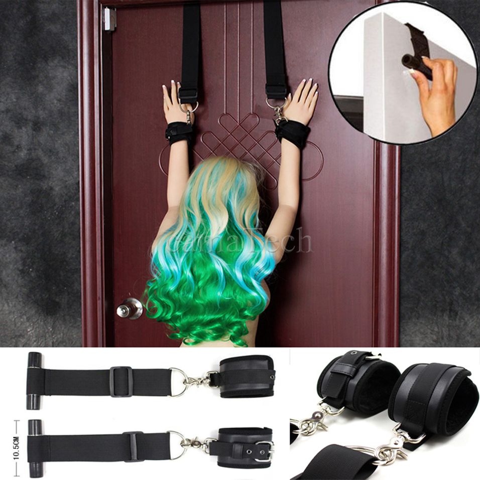 Algemas Do Swing Da Porta De CamaTech Janela Algemas Penduradas Algemas Fetiche Fantasia Bondage BDSM Amarras Amarras Pulseiras Braceletes Sexo Brinquedos Y200409 De $73,63 DHgate foto