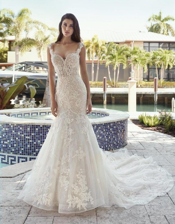 Acquista 2019 Abito Da Sposa Demetrios 1012 Abiti Da Sposa A Sirena Abiti  Da Sposa Applique In Pizzo Avorio Abiti Da Sposa A Cuore In Rilievo Su  Misura A 268,85 € Dal
